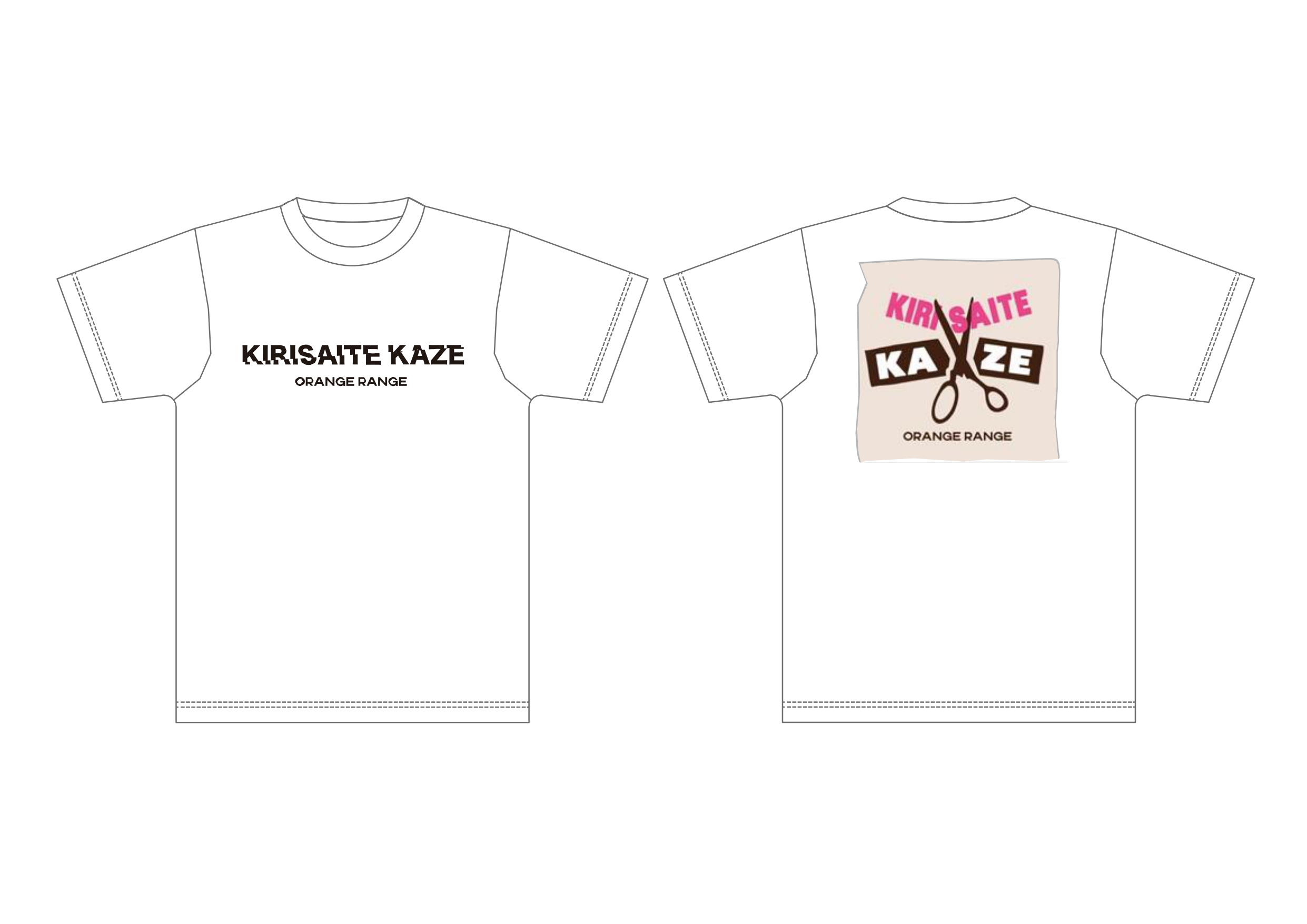 ORANGE RANGE ロンT ホワイト XL 限定デザインロンT(ホワイト×オレンジ) | 99.House