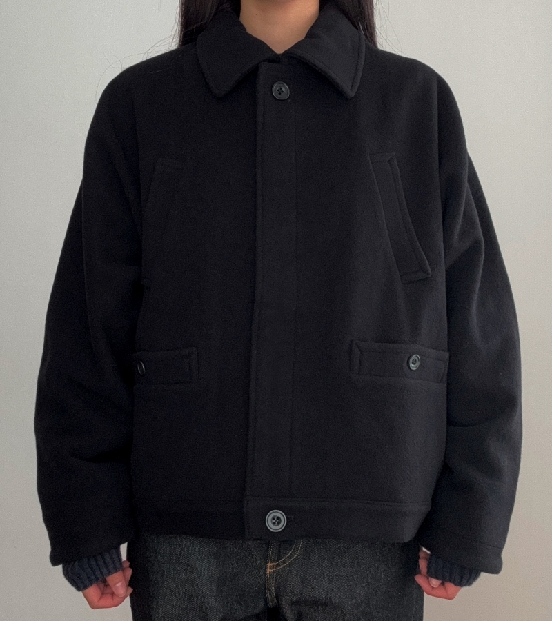 Herliptoコート Viana Wool Short Coat【Мサイズ】 HLT REPORT VOL.7】11 Ways to style Outerwear by Her lip to staff🍂