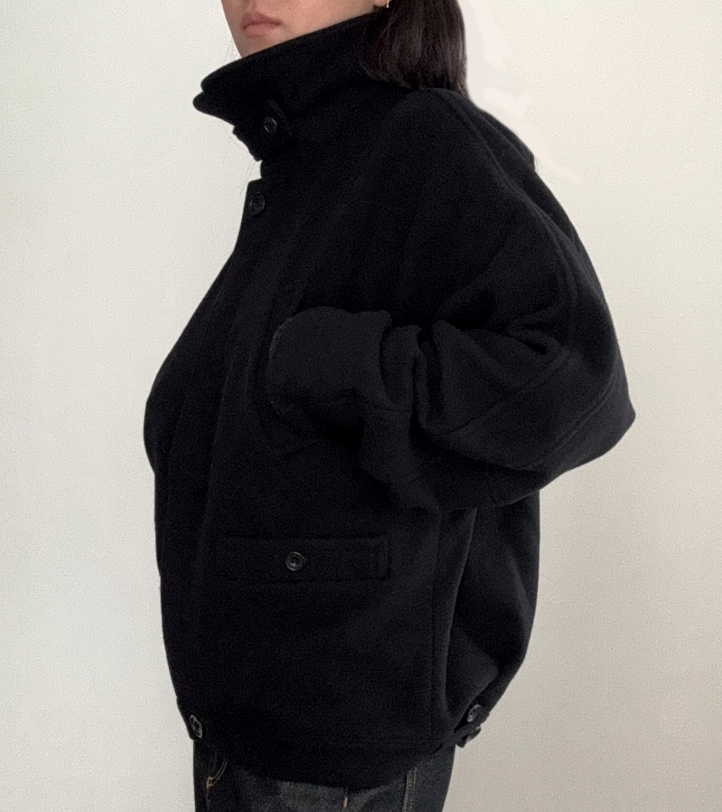 SHORT WOOL COAT【Haimshop】
