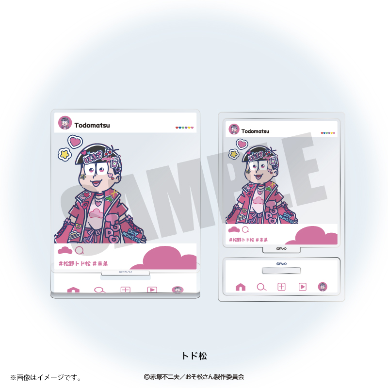 TVアニメ「おそ松さん」れとぽぷ SNS投稿風アクリルスタンド（全6種
