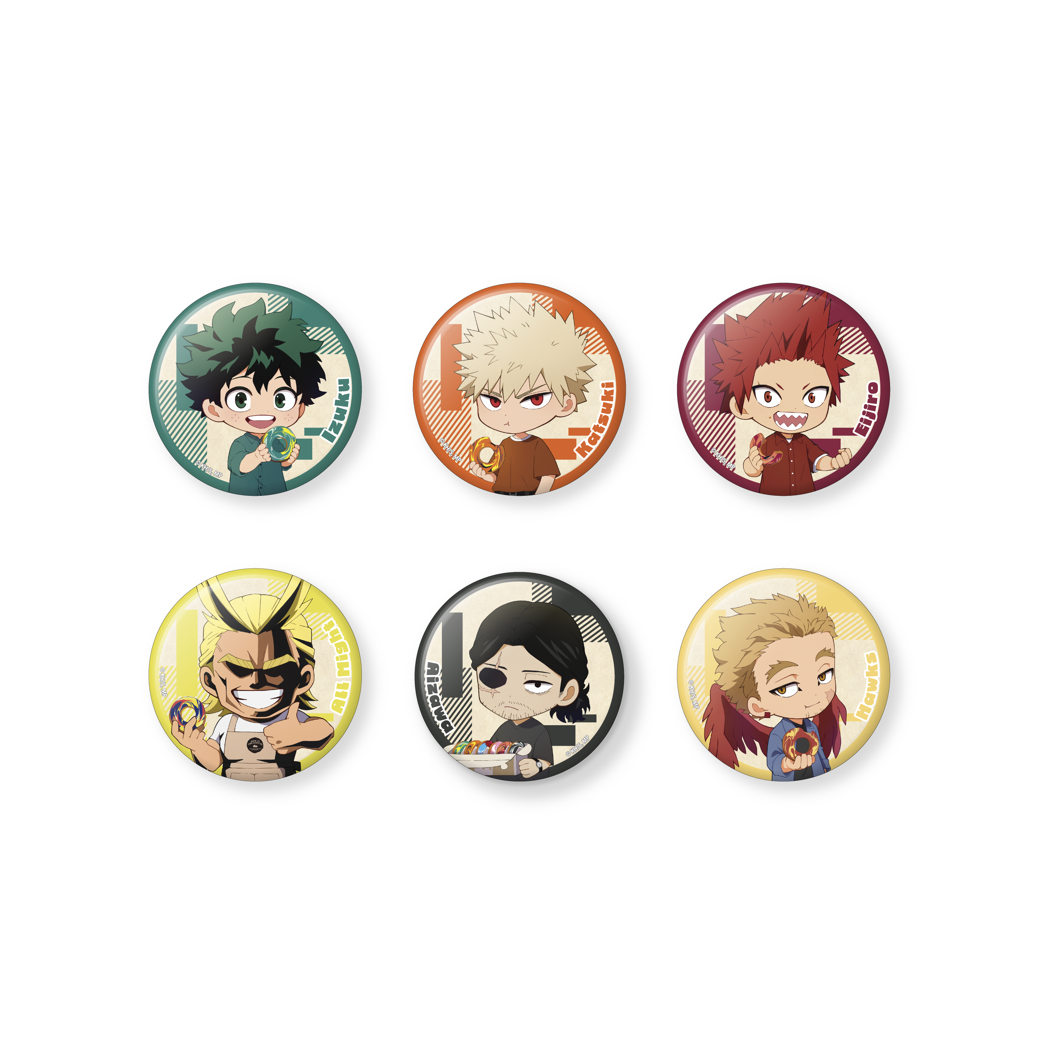 僕のヒーローアカデミア　トガ　缶バッジ　JW 文カフェ 僕のヒーローアカデミア Heroes&villains pattern and Color