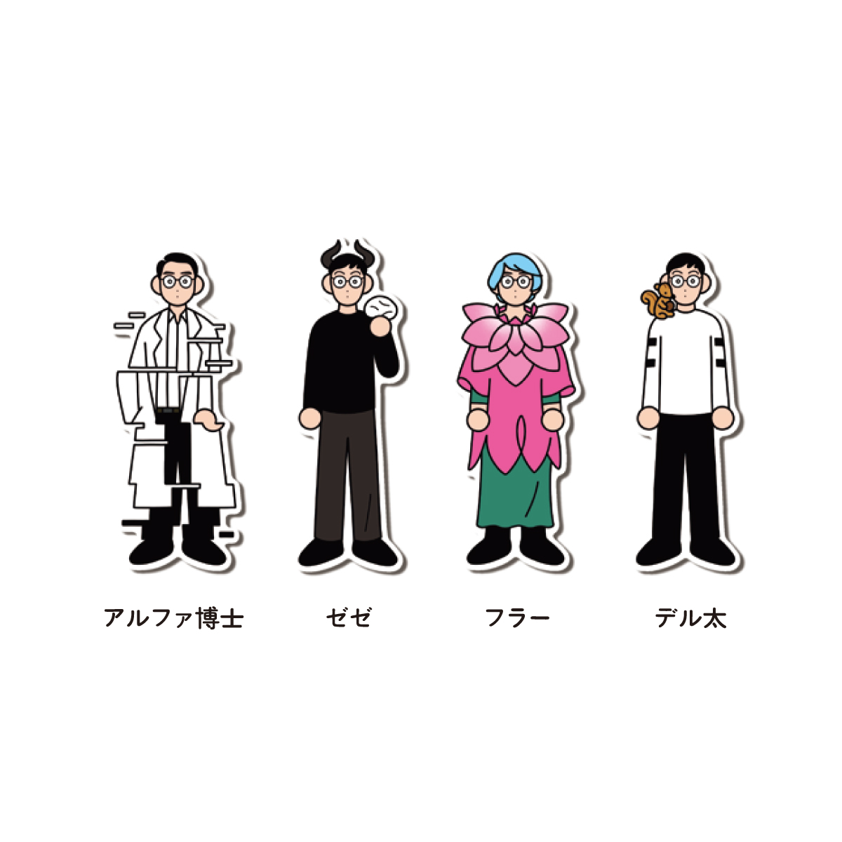 男性ブランコの研究報告】キャラクターステッカー【EVENT SHOP by FANY】