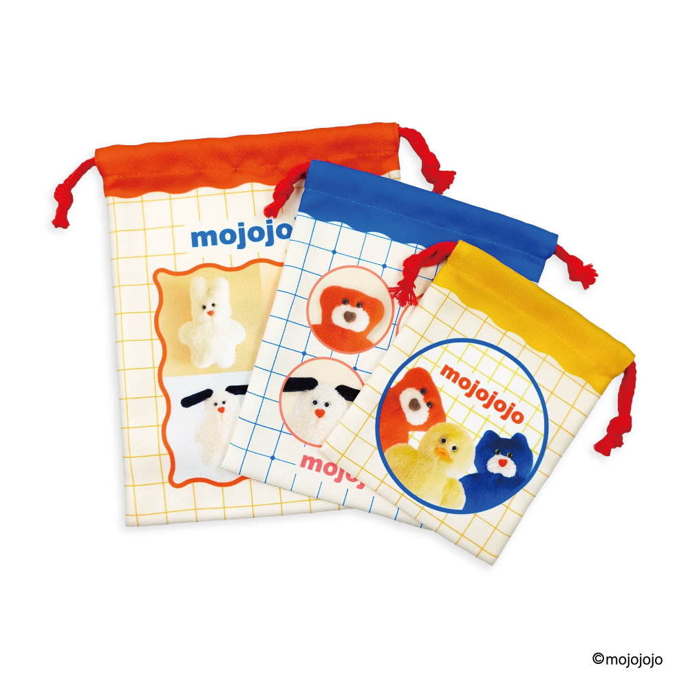 3P巾着 mojojojo【marimo craft ONLINE SHOP】