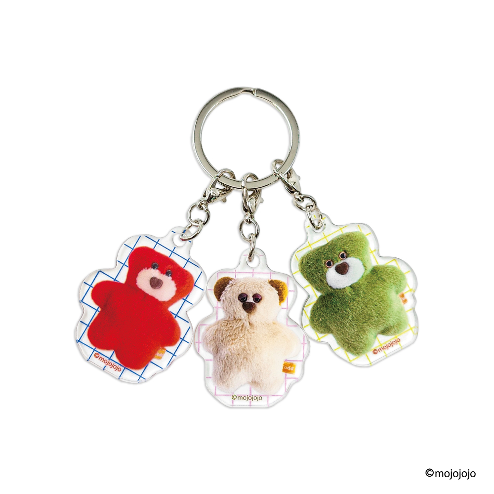 3連アクリルキーホルダー bears mojojojo【marimo craft ONLINE SHOP】