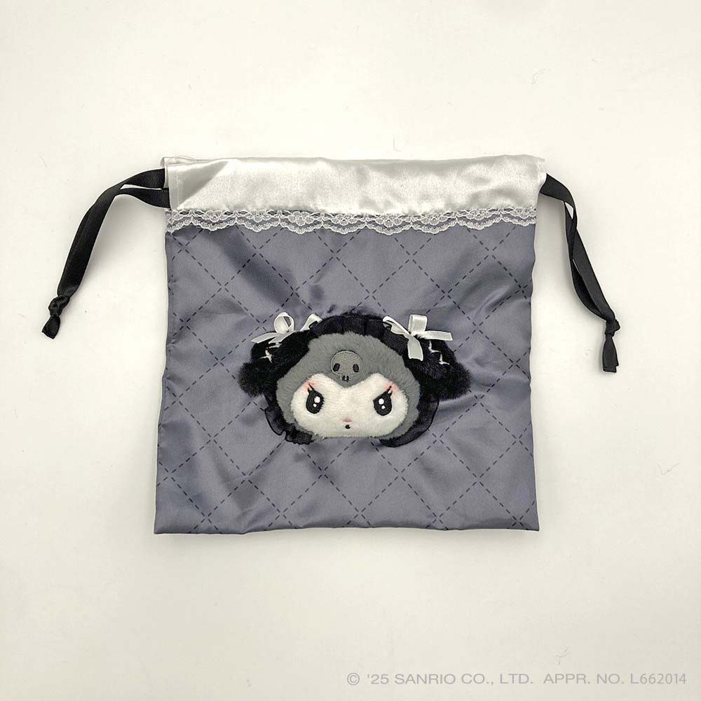 月夜のクロミ ボアフェイス巾着【marimo craft ONLINE SHOP】