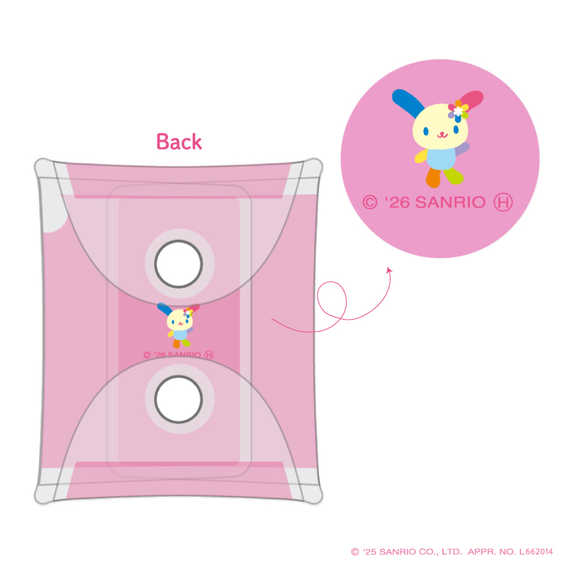 星型カラビナクリアマルチケースSS ウサハナ【marimo craft ONLINE SHOP】