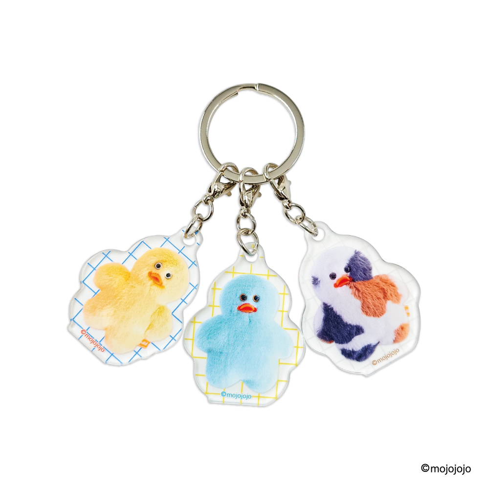 3連アクリルキーホルダー birds mojojojo【marimo craft ONLINE SHOP】