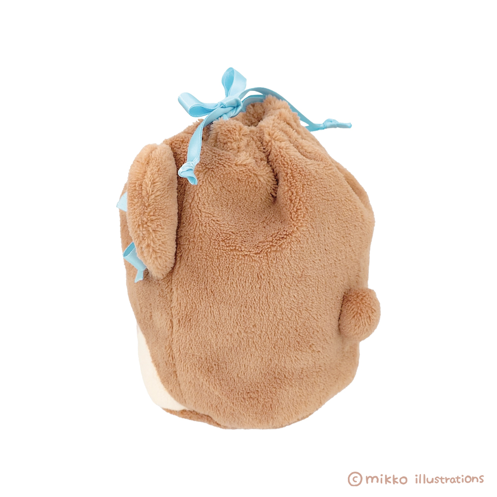 フェイス巾着 ラテ mikko illustrations【marimo craft ONLINE