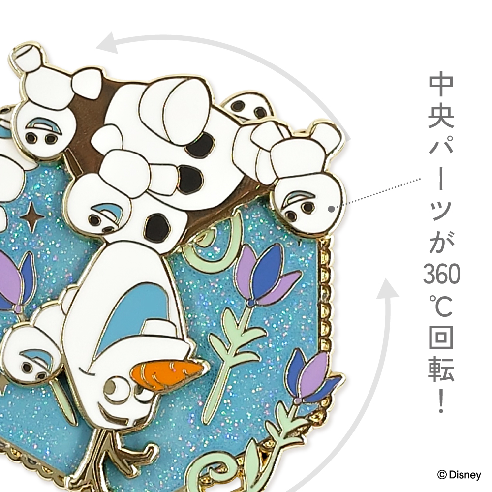 コレクションピンバッジ オラフ＆スノーギース【marimo craft ONLINE