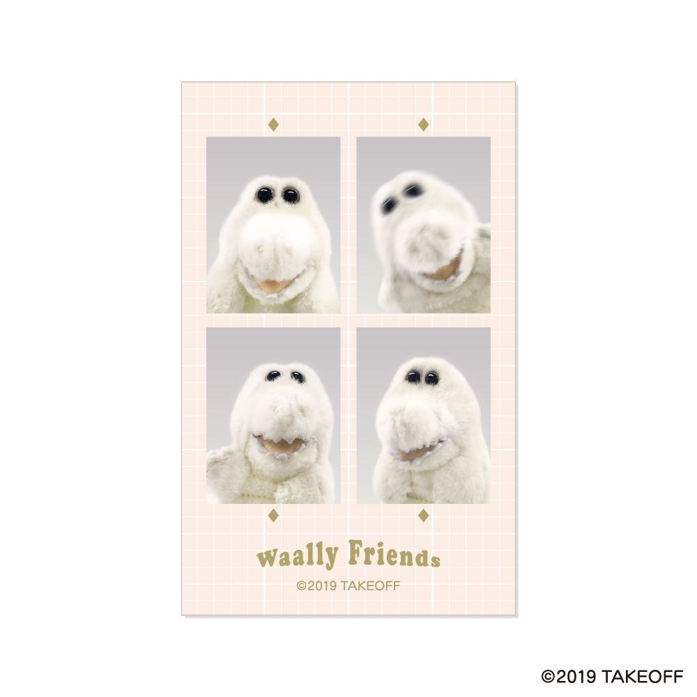 証明写真風ステッカー ホーリー4コマ ワーリーフレンズ【marimo craft