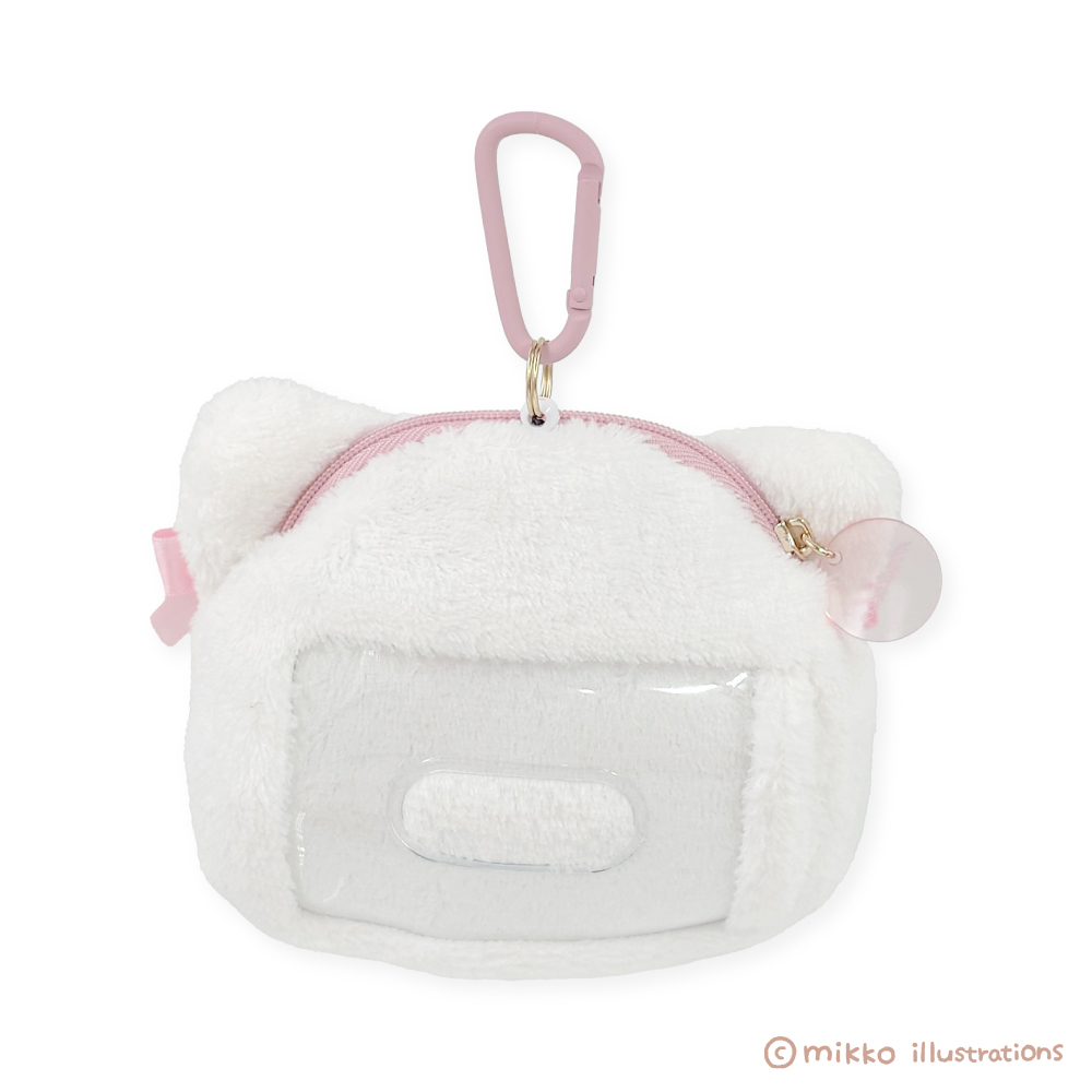 mikko トレカケース ぬいぐるみカードケース ムース 2点セット mikko トレカケース ふわふわトレカケース ムースの通販 by