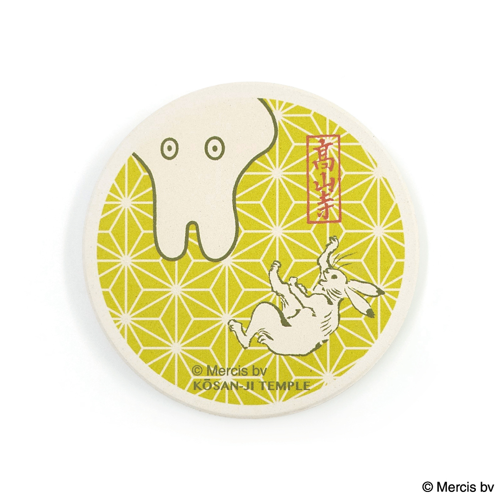 吸水コースター丸型 A Miffy×鳥獣戯画【marimo craft ONLINE SHOP】