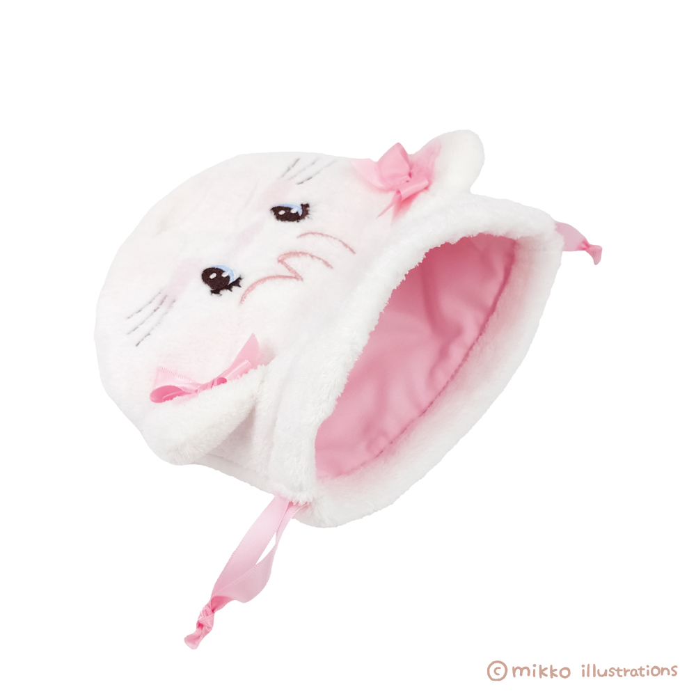 フェイス巾着 ムース mikko illustrations【marimo craft ONLINE SHOP】