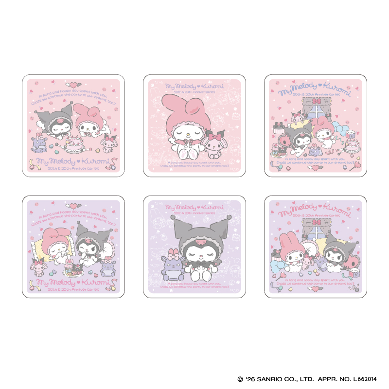 MY MELODY 50th＆KUROMI 20th トレーディングアクリルマグネット