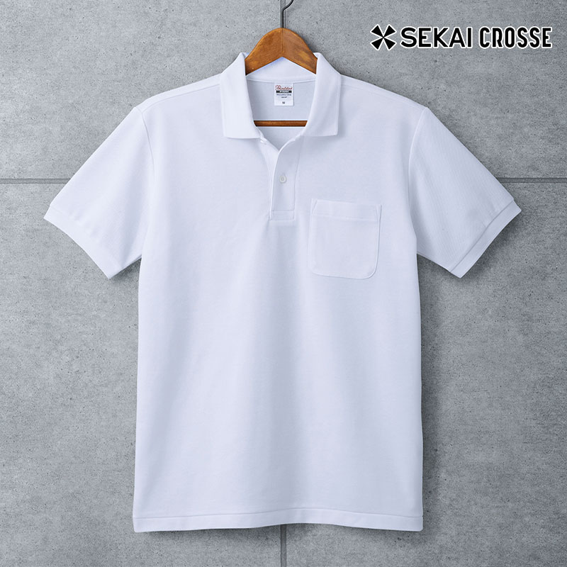 SEKAI CROSSE】オリジナルポロシャツ（ポケット付） 綿素材【SPORTS