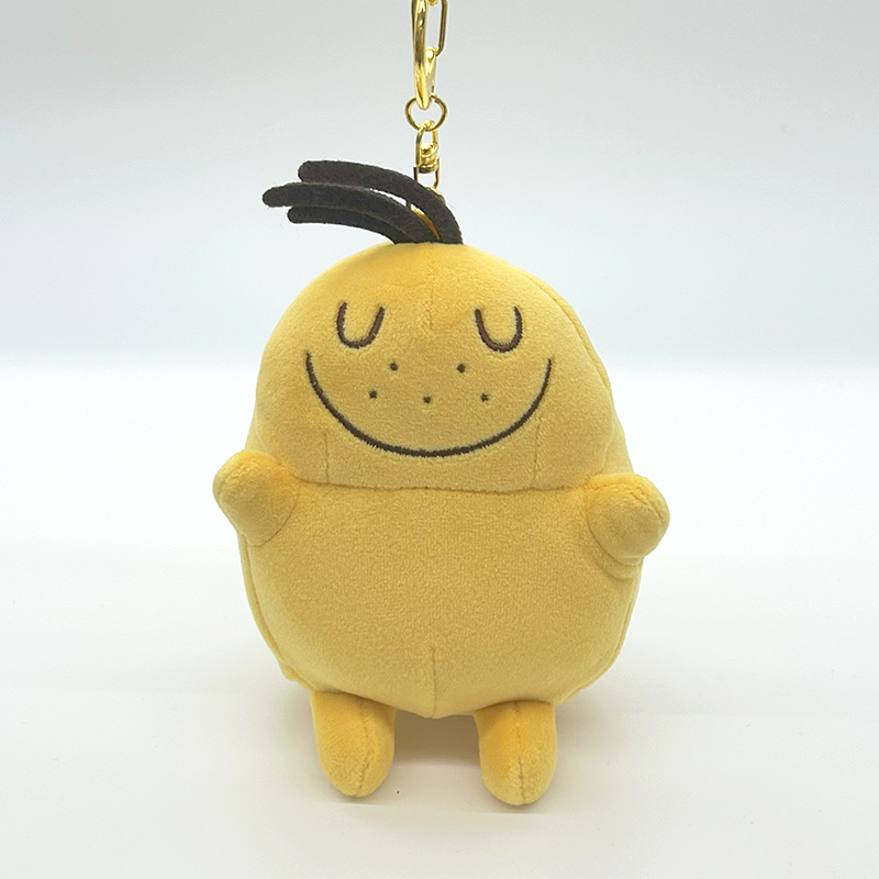 ぬいぐるみ キーホルダー POKKE 黄色 クマ ぬいぐるみ キーホルダー