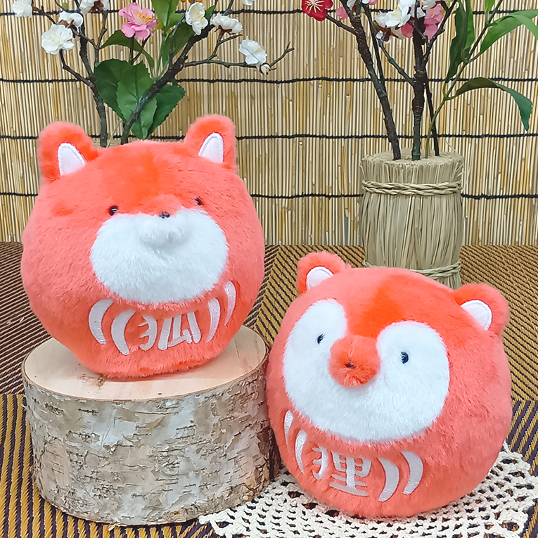 タヌキとキツネ キツネ だるま【サン・アロー公式オンラインショップ】