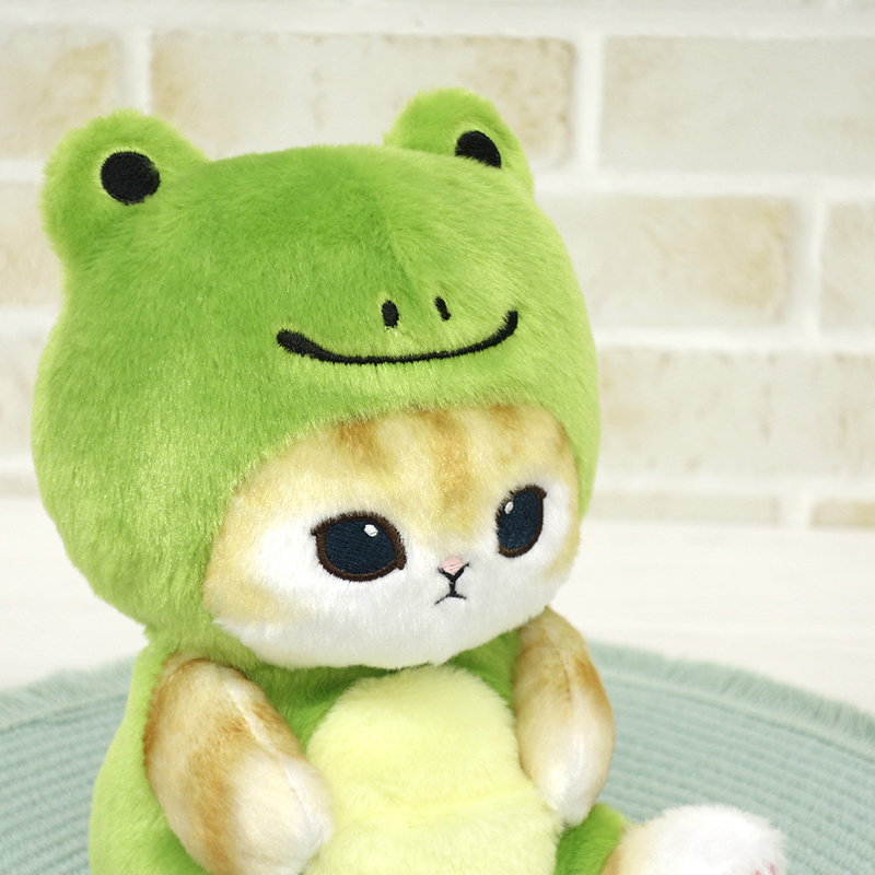 ぽてたまぬいぐるみ mofusand かえるにゃん ベージュ【サン・アロー