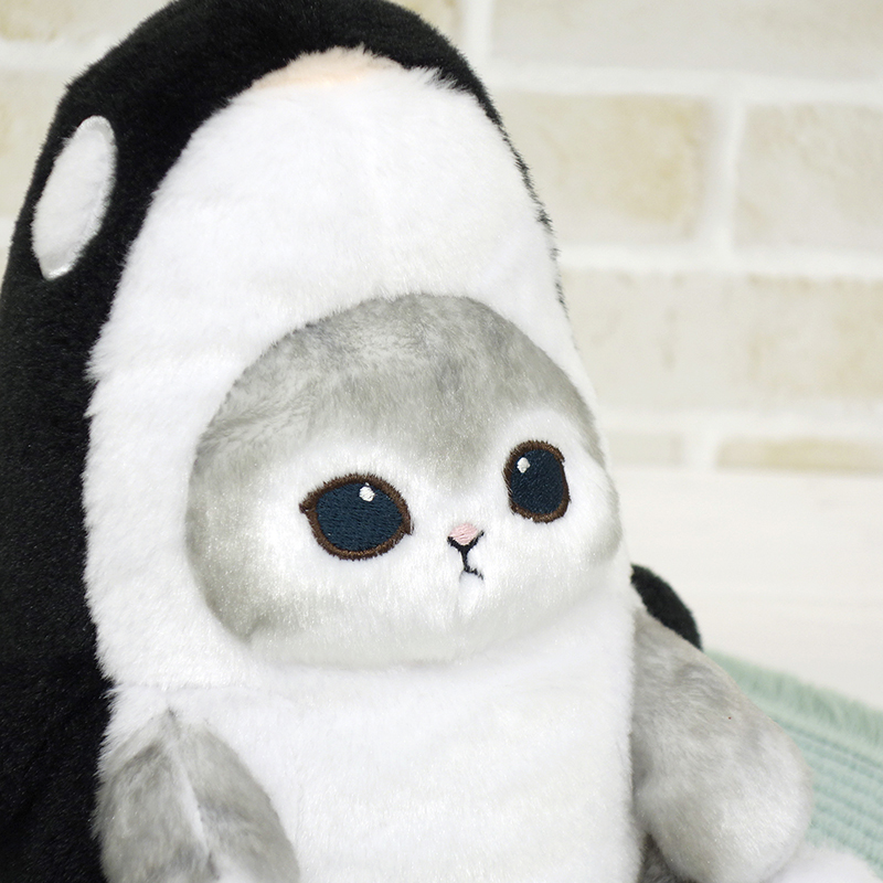 mofu mofu様グレー36翌日発送 ぽてたまぬいぐるみ mofusand シャチにゃん グレー【サン