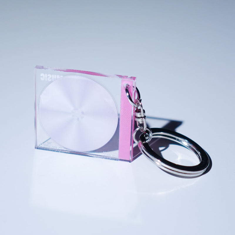 ミュージックキーホルダー CD【ver1.0】ピンク（pink）【【公式