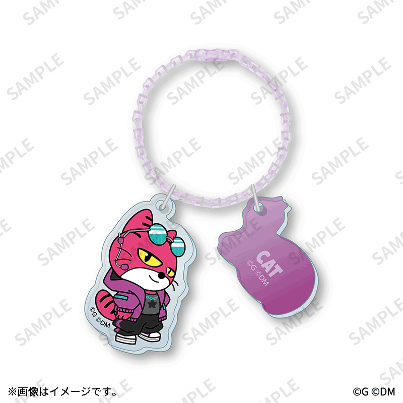 No.1456-C 【値下げ】猫ちゃん☆レジン☆マスクチャーム☆ピンク