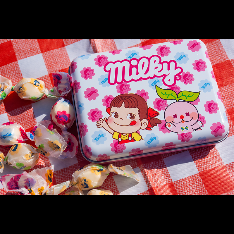 ミルキー缶（ネース×ペコちゃん）7粒入【Fan-Xross モール®】