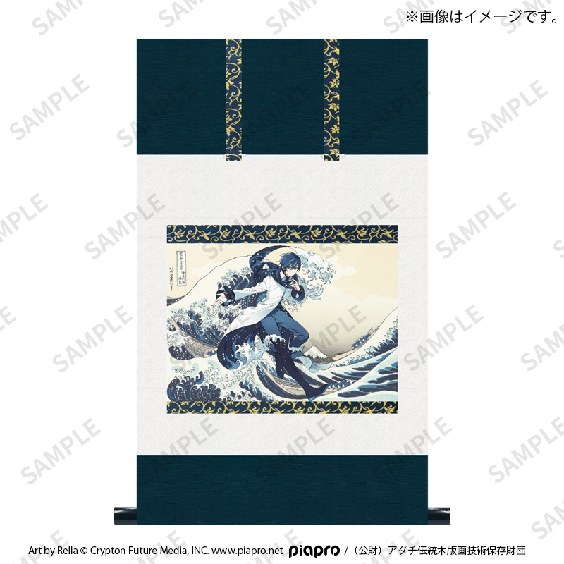 葛飾北斎×初音ミク Rella 複製原画 初音ミク 神奈川沖浪裏【Fan-Xross