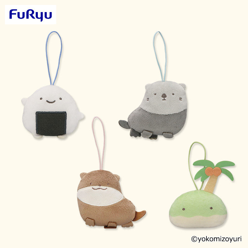 なんでもいきもの のりおにぎり カニエビドッグ ぬいぐるみ マスコット ポーチ なんでもいきもの ぬいぐるみ（カニとのりおにぎり） プライズの商品
