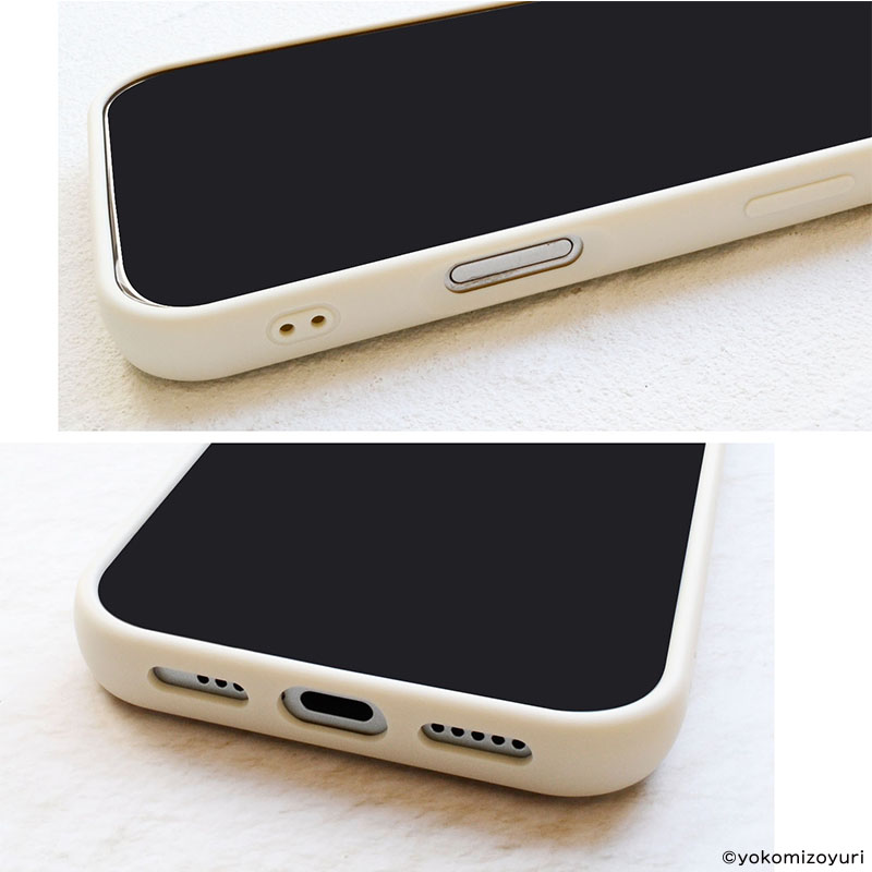iPhone17用ぷくぷく背面ケース みんな【なんでもいきもの屋】