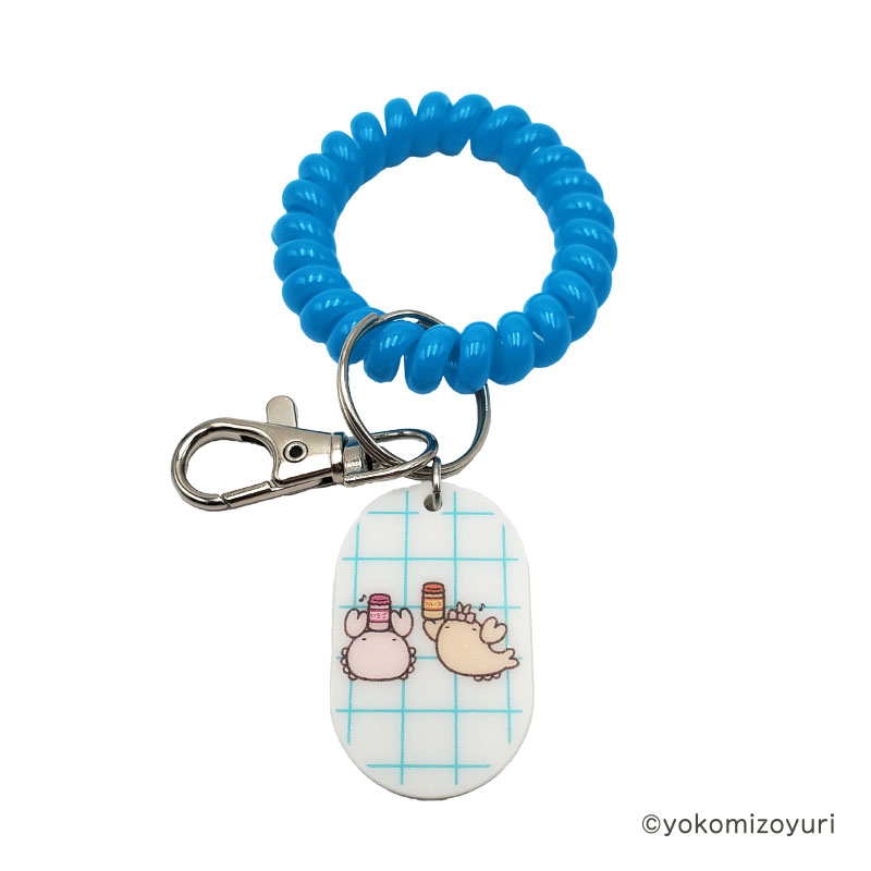 おふろ ロッカーキー風チャーム カニとエビ【なんでもいきもの屋】