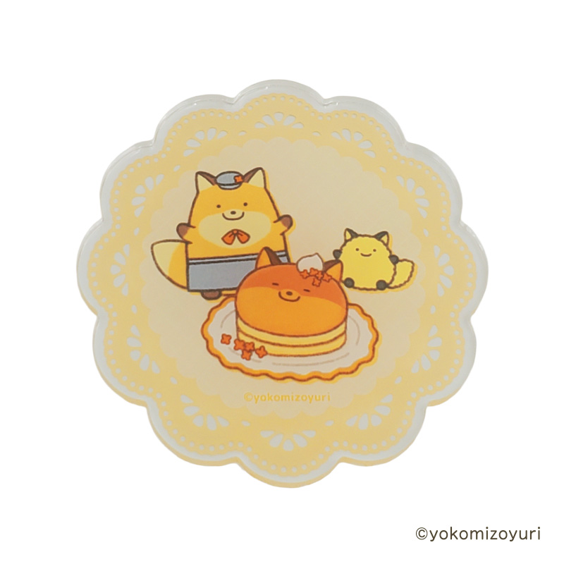 オトメイトマーケット　オトふゆ　クッキー　マツリカ　ゼベネラ　アクリルコースター カフェシリーズ アクリルコースター 店員きつねとキツネおにぎり