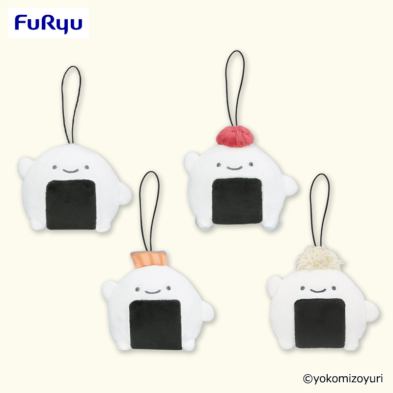 ラウンドワン限定プライズ／のりおにぎりの具材いろいろマスコットが