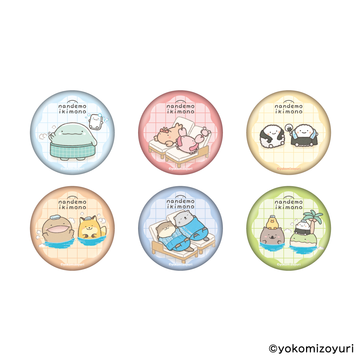 トレーディング 缶バッジ（全6種）【なんでもいきもの屋】