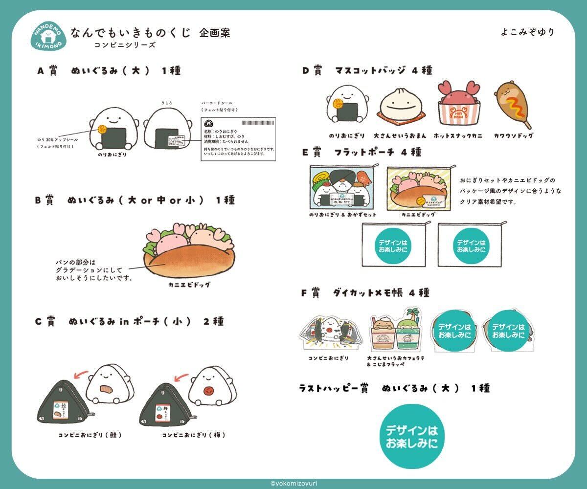 なんでもいきもの 一番くじ なんもの初のくじ商品！／コンビニをモチーフにしたデザインの