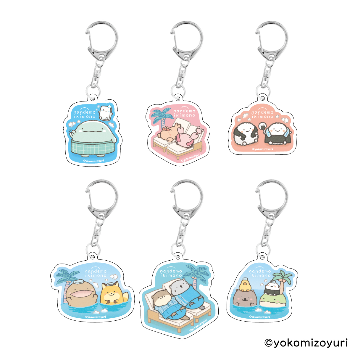 トレーディング アクリルキーホルダー（全6種）【なんでもいきもの屋】